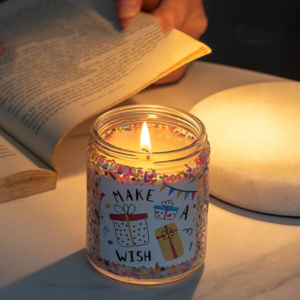 Colorful candy candles