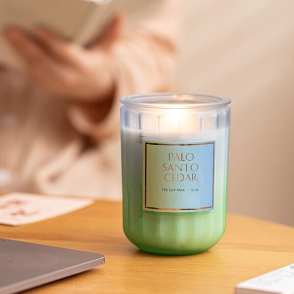 Gradient glass scented candle - Image 2