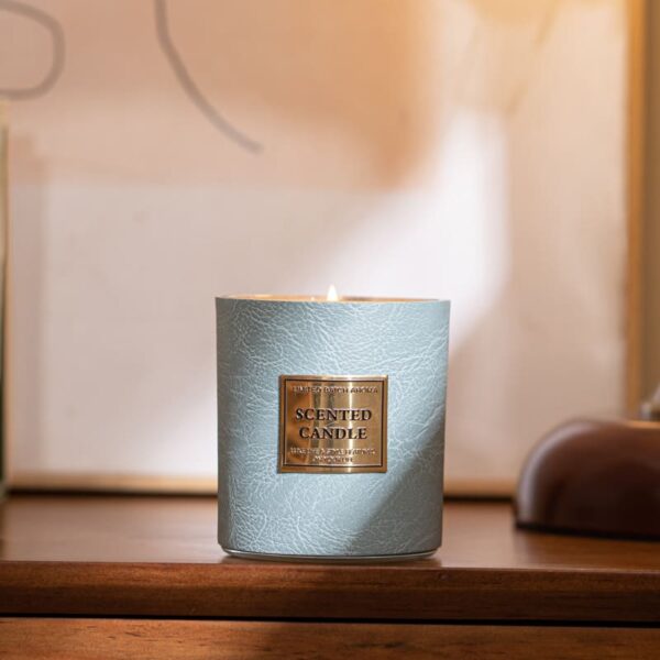 Premium Leather Scented Candle - Image 2