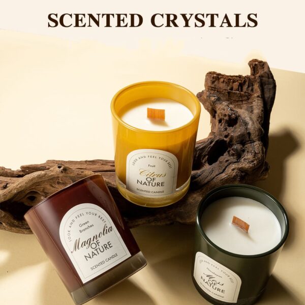 Smokeless Wood Wick Scented Candle