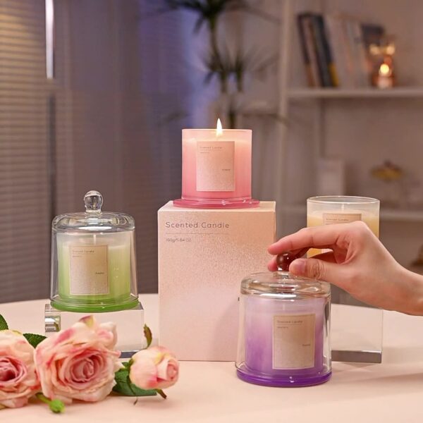 glass bell scented candle - Image 5