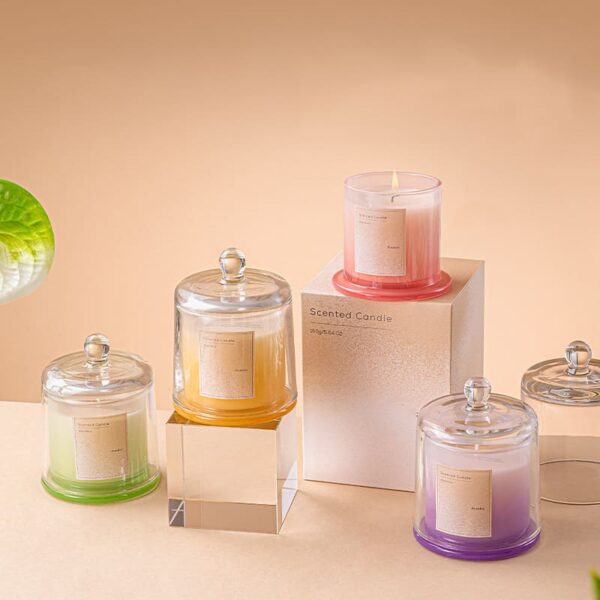 glass bell scented candle - Image 3