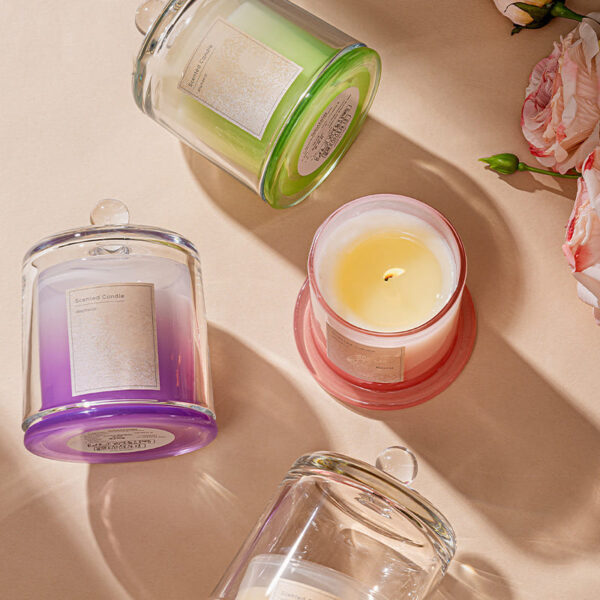 glass bell scented candle - Image 2