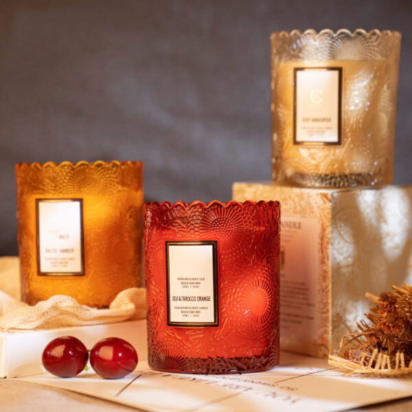 lace glass scented candle - Image 4