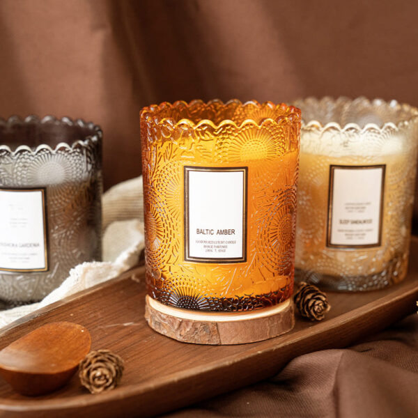 lace glass scented candle - Image 2