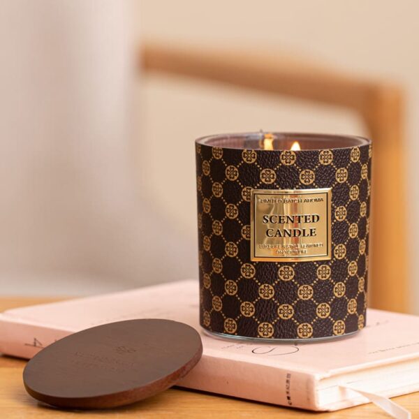leather cup scented candle - Image 4