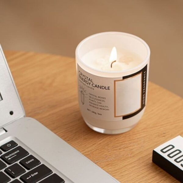 stone scented candle